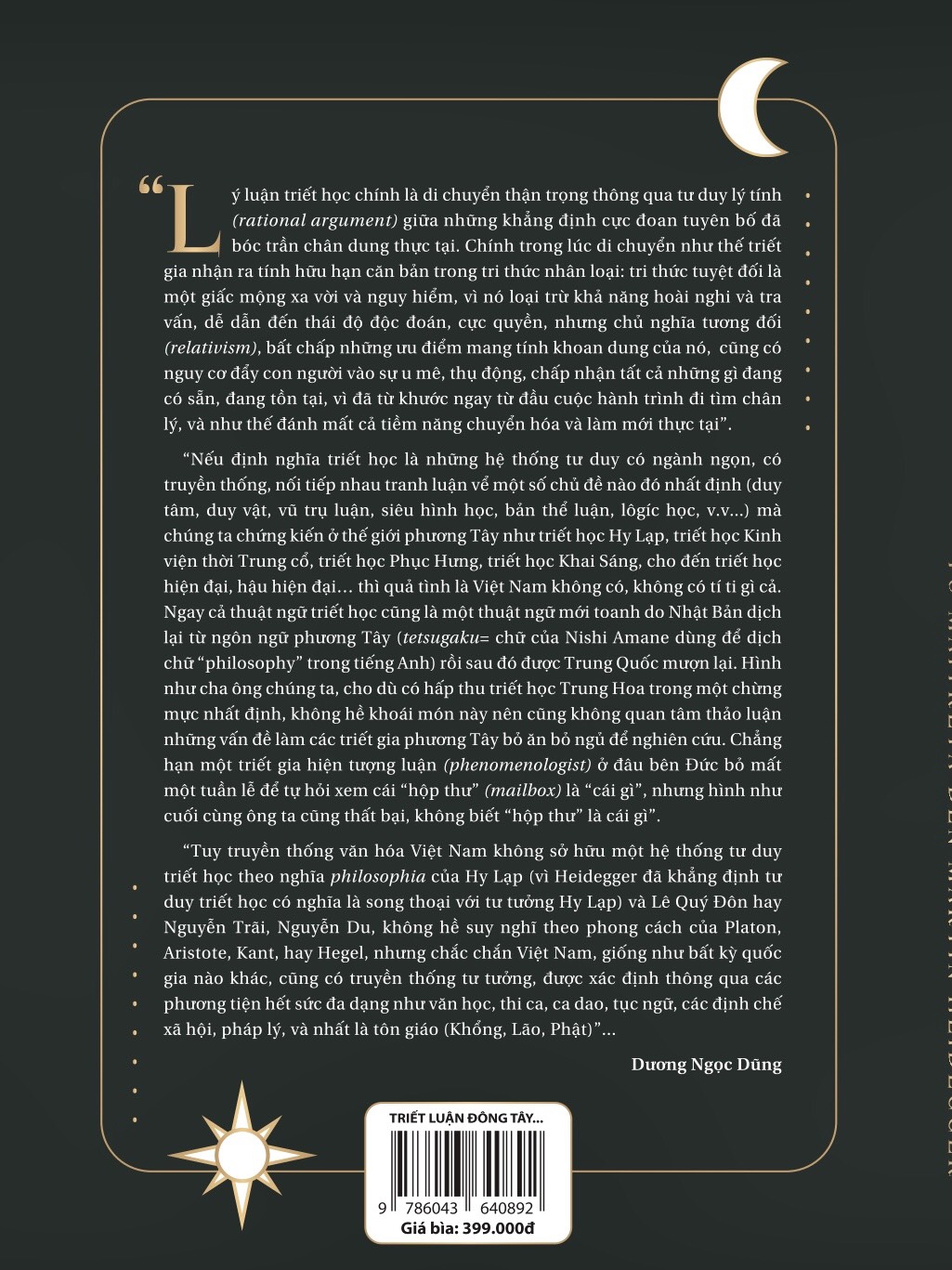 TRIẾT LUẬN ĐÔNG TÂY: Từ Maitreya đến Martin Heidegger - TS. Dương Ngọc Dũng -
