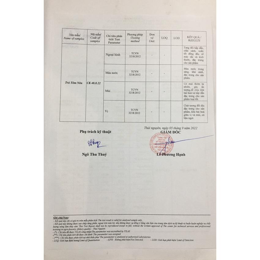 Trà Nõn Tôm Cao Cấp Tân Cương hộp 200g Chè Thái Nguyên Trà Xanh Tâm Thái An Nhiên hộp 200g