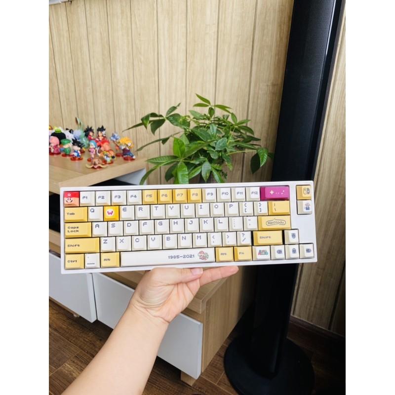 Set keycap thick PBT MARIO_Cherry profile 119 nút