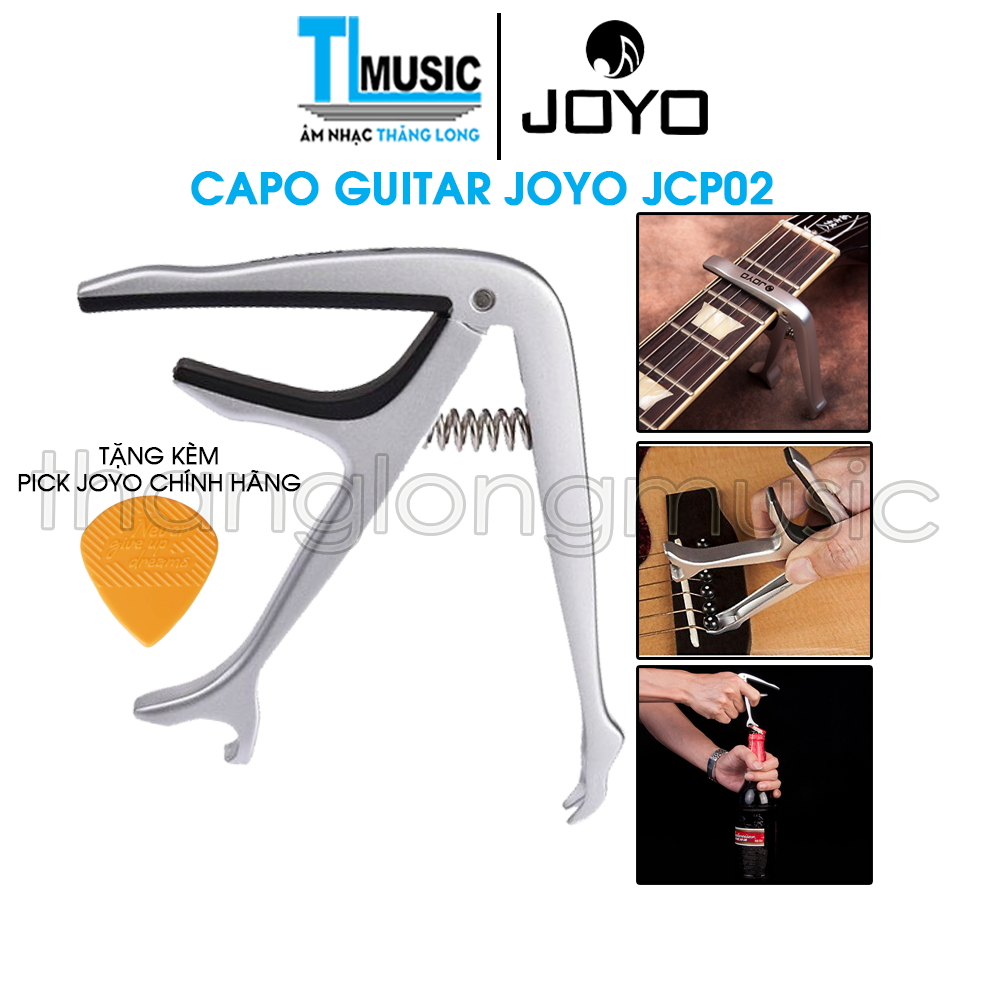Capo guitar cao cấp Joyo JCP02 dùng cho đàn guitar acoustic và classic - Hàng chính hãng