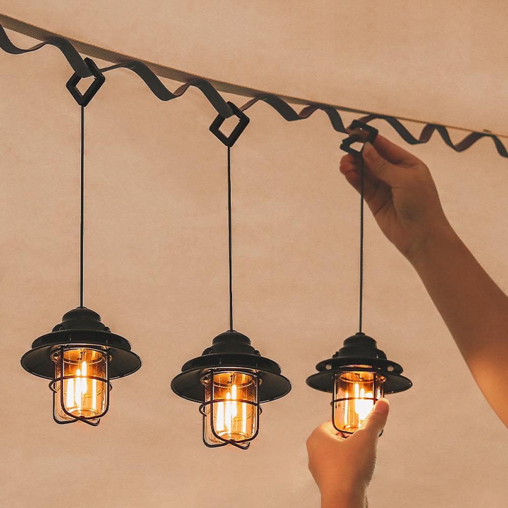 Đèn cắm trại kiểu dáng cổ điển di động, 2 Cấp độ sáng có thể điều chỉnh để cắm trại, ngoài trời