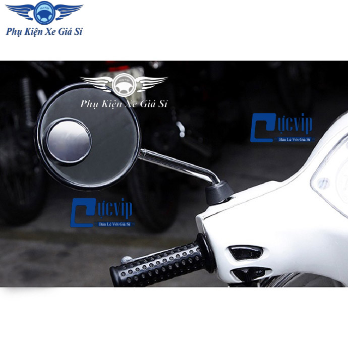 Bộ 2 Gương Cầu Lồi Gắn Kính Hậu Xe Máy Xóa Điểm Mù (35mm) MS2882 - Tặng 01 Móc Gắng Chìa Khóa Xe Ngẫu Nhiên