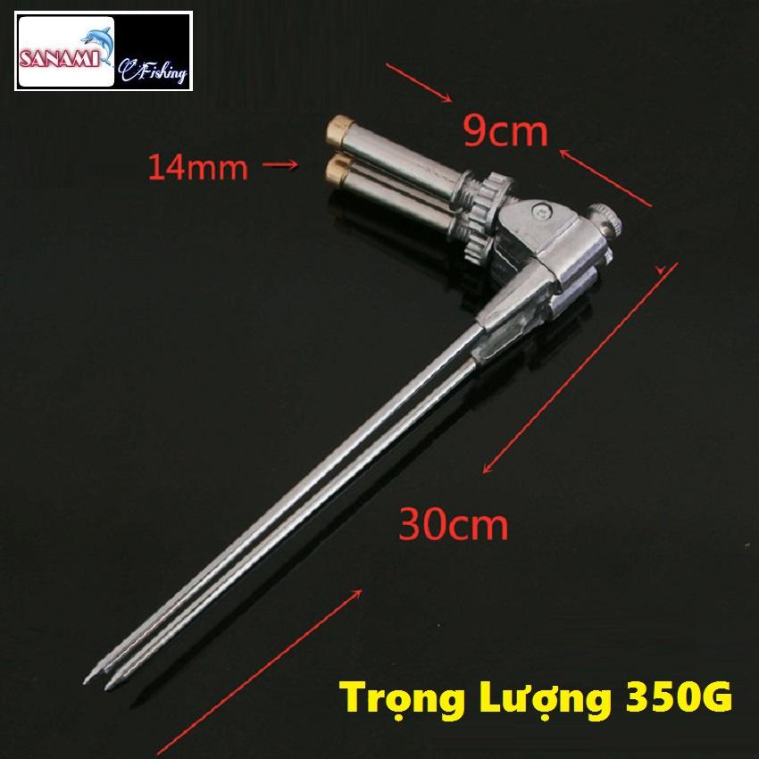 Chống cần Câu Đài Đôi Sanami Fishing-Chống Cần Câu Cá Cao Cấp, Gác cần câu đài câu cá siêu bền, tiện lợi Cx2