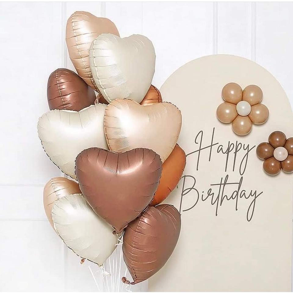 Sỉ Bóng Bay Hình Trái Tim Bóng Kiếng Size To 45cm/25cm/15cm chuyên trang trí tiệc sinh nhật valentine 8/3 20/1