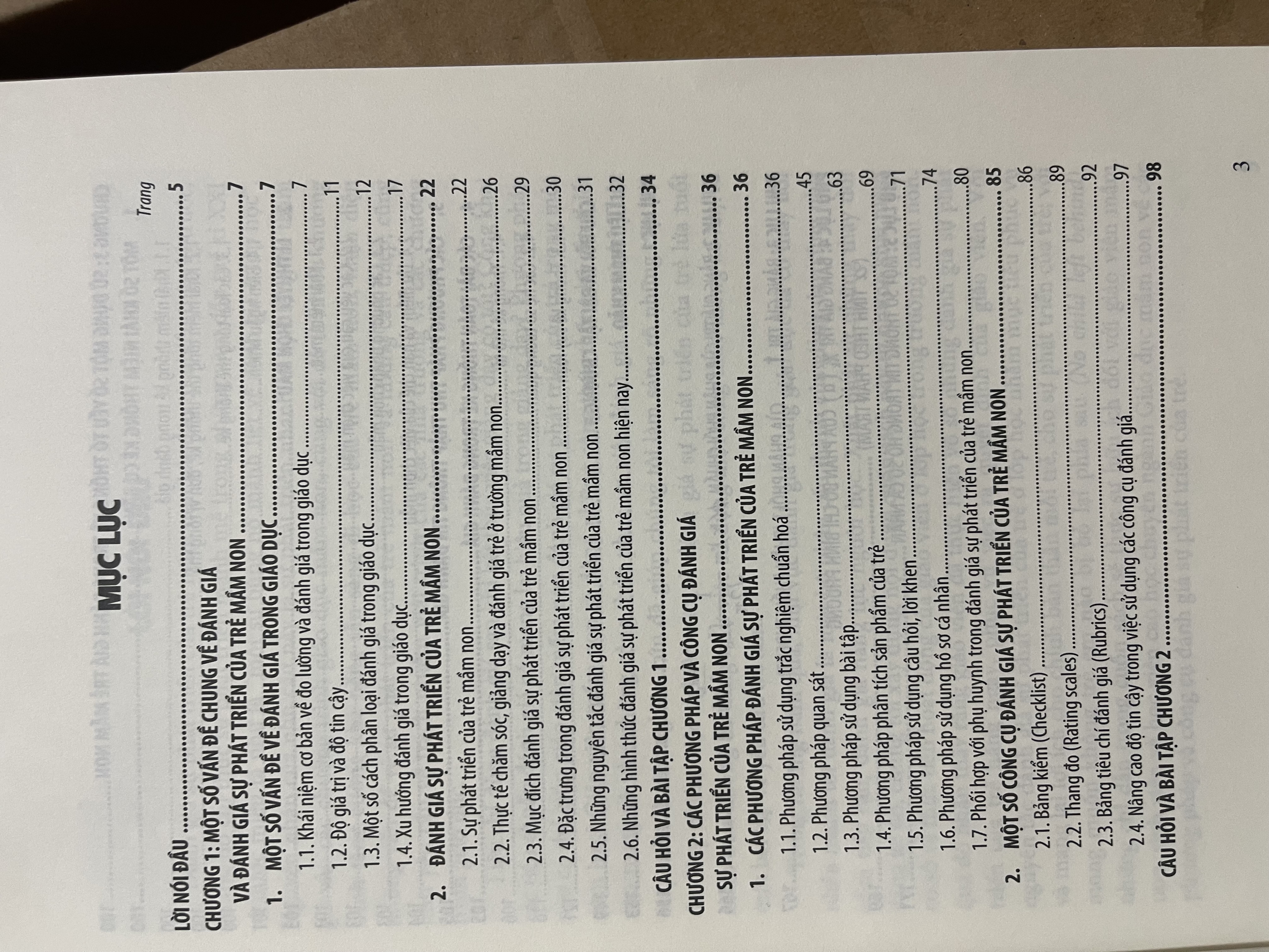 Sách - Đánh giá sự phát triển của trẻ mầm non