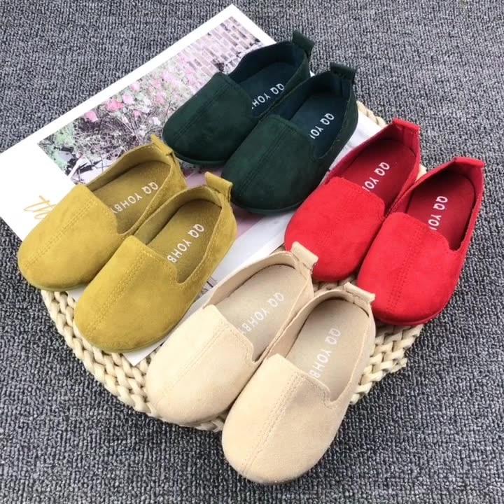 Giày vải mềm cho bé gái canvas, giày trẻ em nữ đế mềm êm chân size 22-33