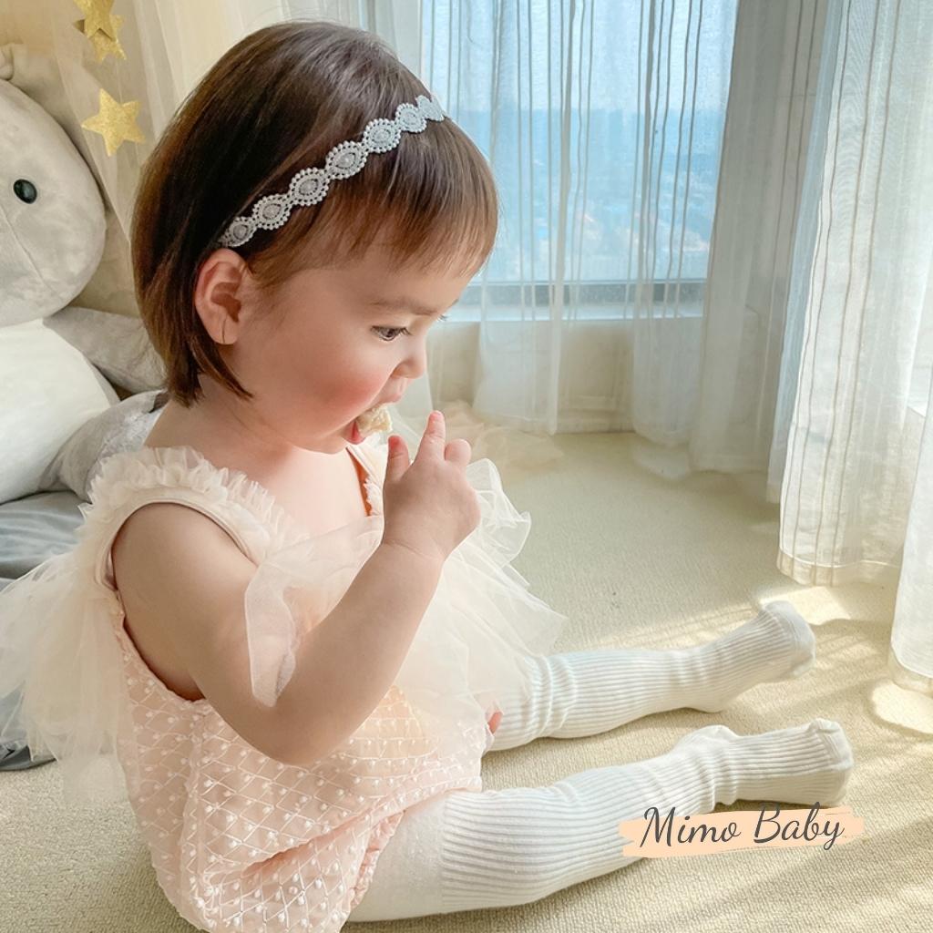 Băng đô dây hoa phong cách tiểu thư xinh xắn cho bé gái BD52 Mimo Baby