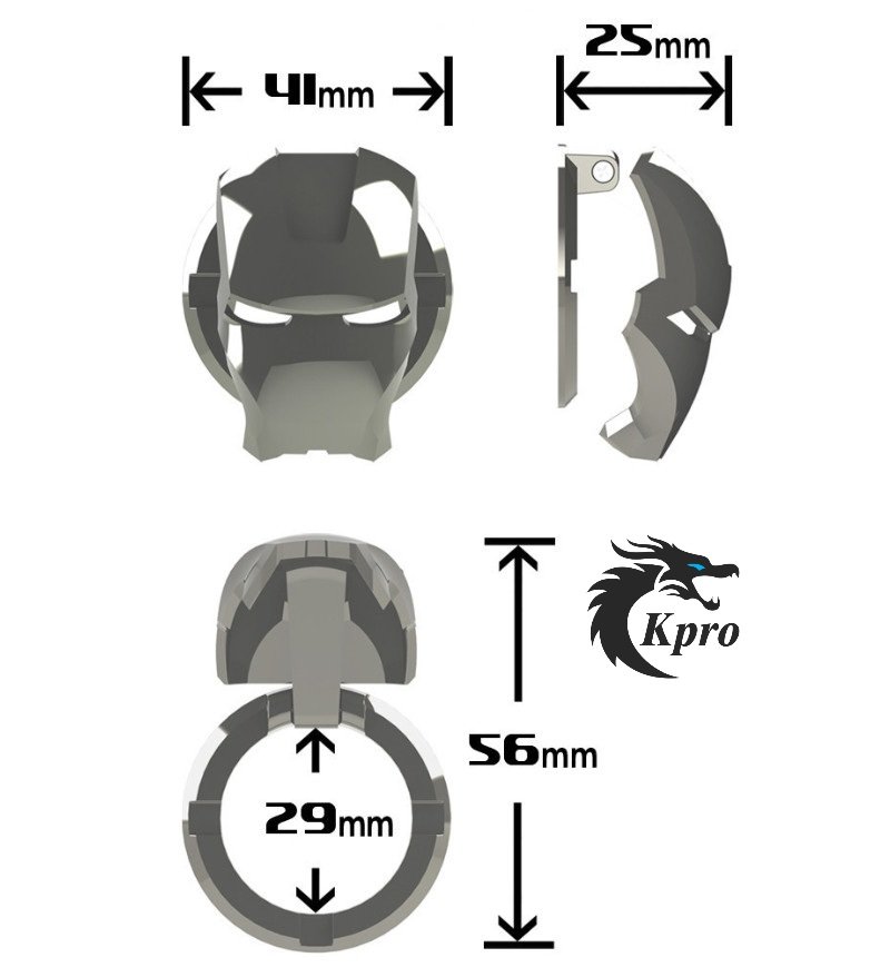 Ốp bảo vệ nút Start/Stop IronMan (kim loại) - Hàng Kpro chất lượng cao
