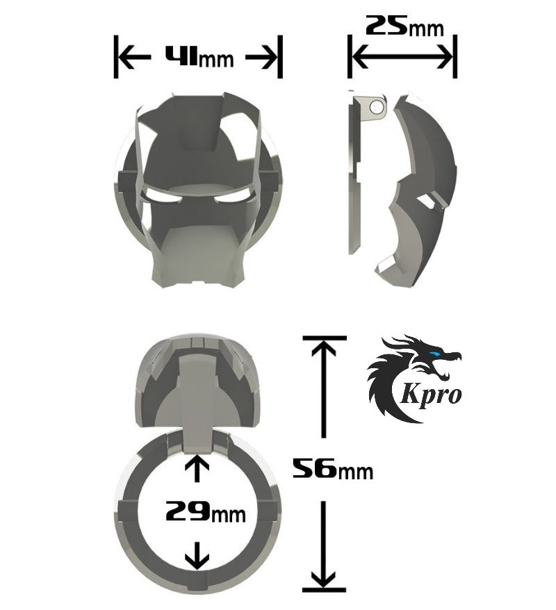 Ốp bảo vệ nút Start/Stop IronMan - Hàng Kpro chất lượng cao