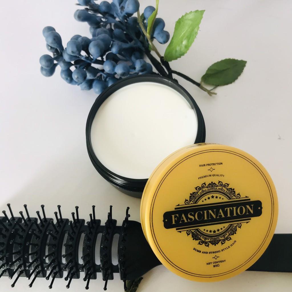 Combo lược bán nguyệt và sáp tóc nam tạo kiểu tóc cứng fascination 85g