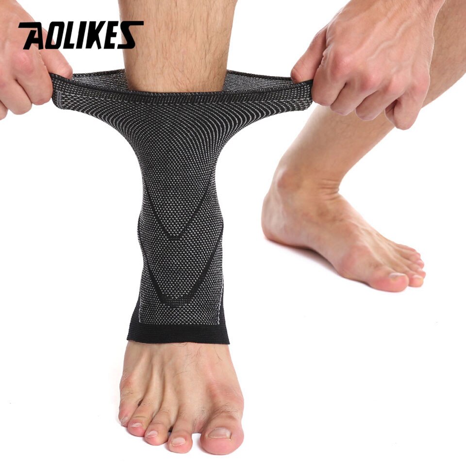 Bộ 2 vớ bảo vệ mắt cá chân chống lật cổ chân AOLIKES A-7137 Elastic weave ankle