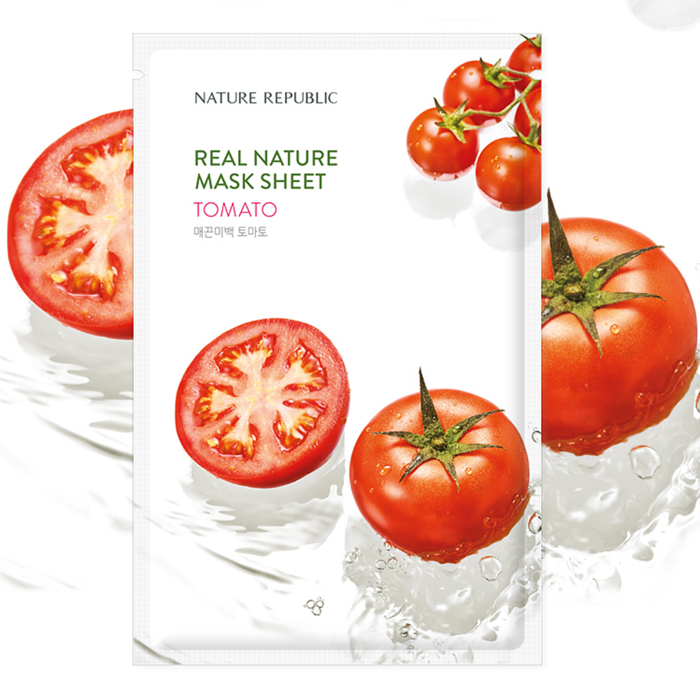 Mặt Nạ Giấy Nature Republic Chiết Xuất Cà Chua Tự Nhiên Real Nature Tomato Mask 23ml