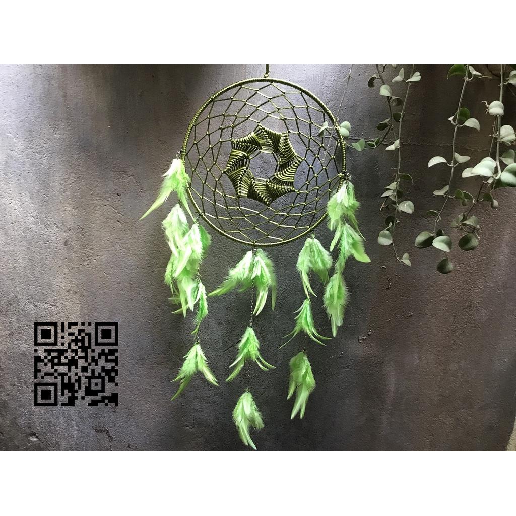 DREAMCATCHER- vòng đuổi bắt giấc mơ loại lớn - XANH LÁ NHẠT