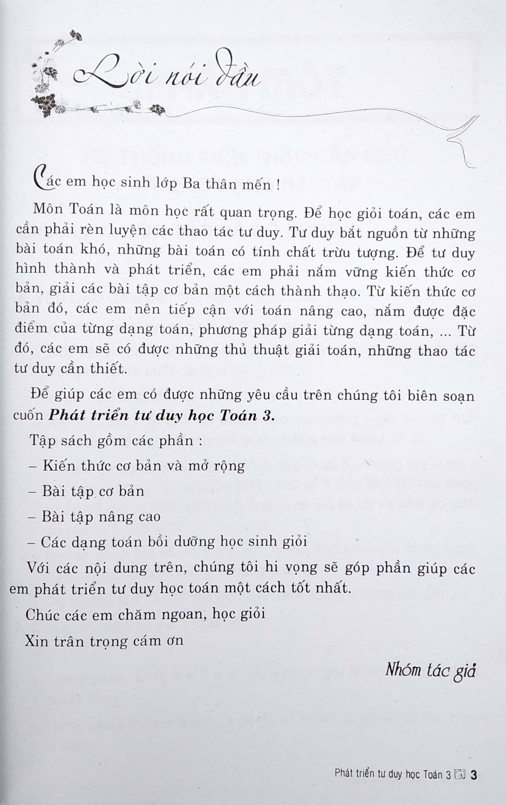 Sách Phát Triển Tư Duy Toán 3