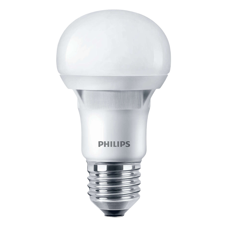 Bộ 3 Bóng Đèn Philips LED Ecobright 5W 3000K E27 A60  - Ánh Sáng Vàng - Hàng Chính Hãng