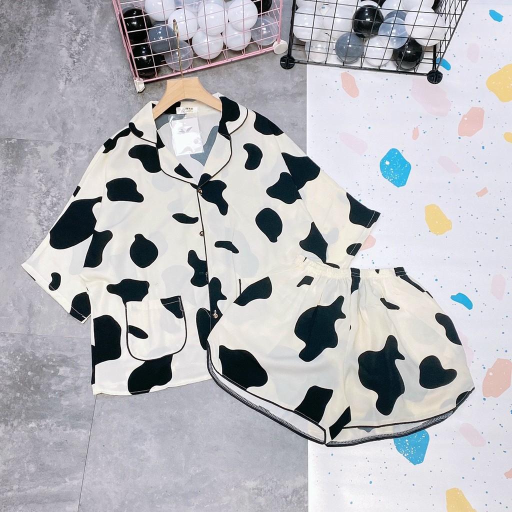 Đồ Bộ Pijama Nữ Đồ Ngủ Đồ Bộ Pijama Áo Tay Ngắn Quần Sooc Dễ Thương