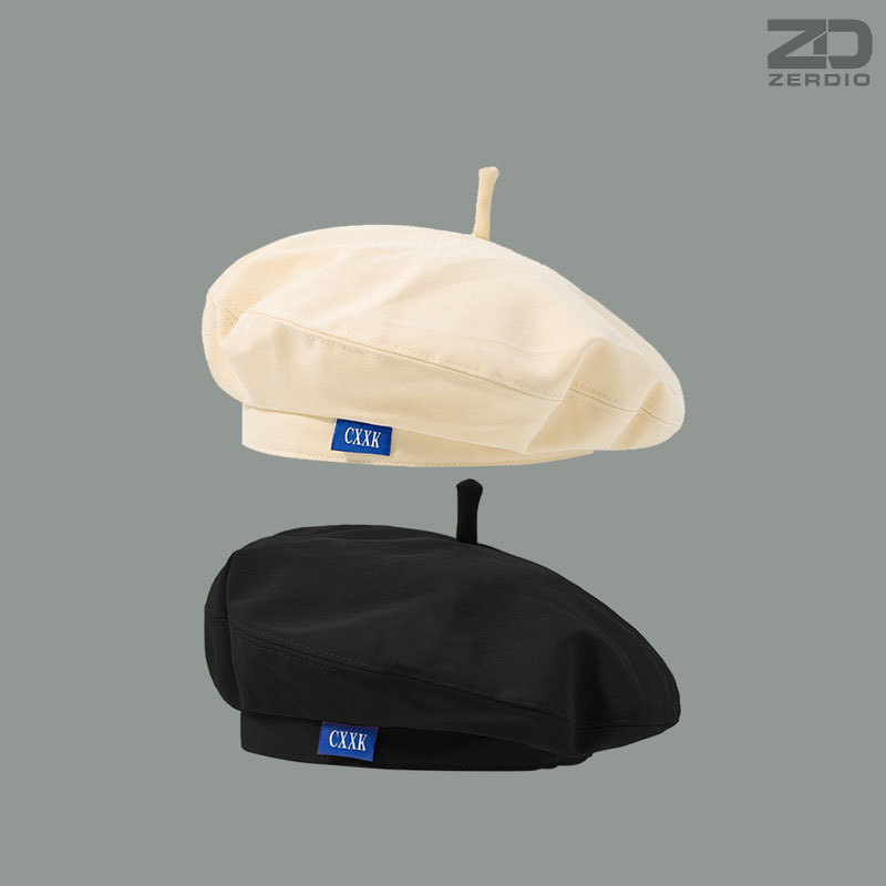 Mũ Nồi Nữ, Nón Beret Phong Cách Hàn Quốc MNN019 Màu Đen, Be, Kaki