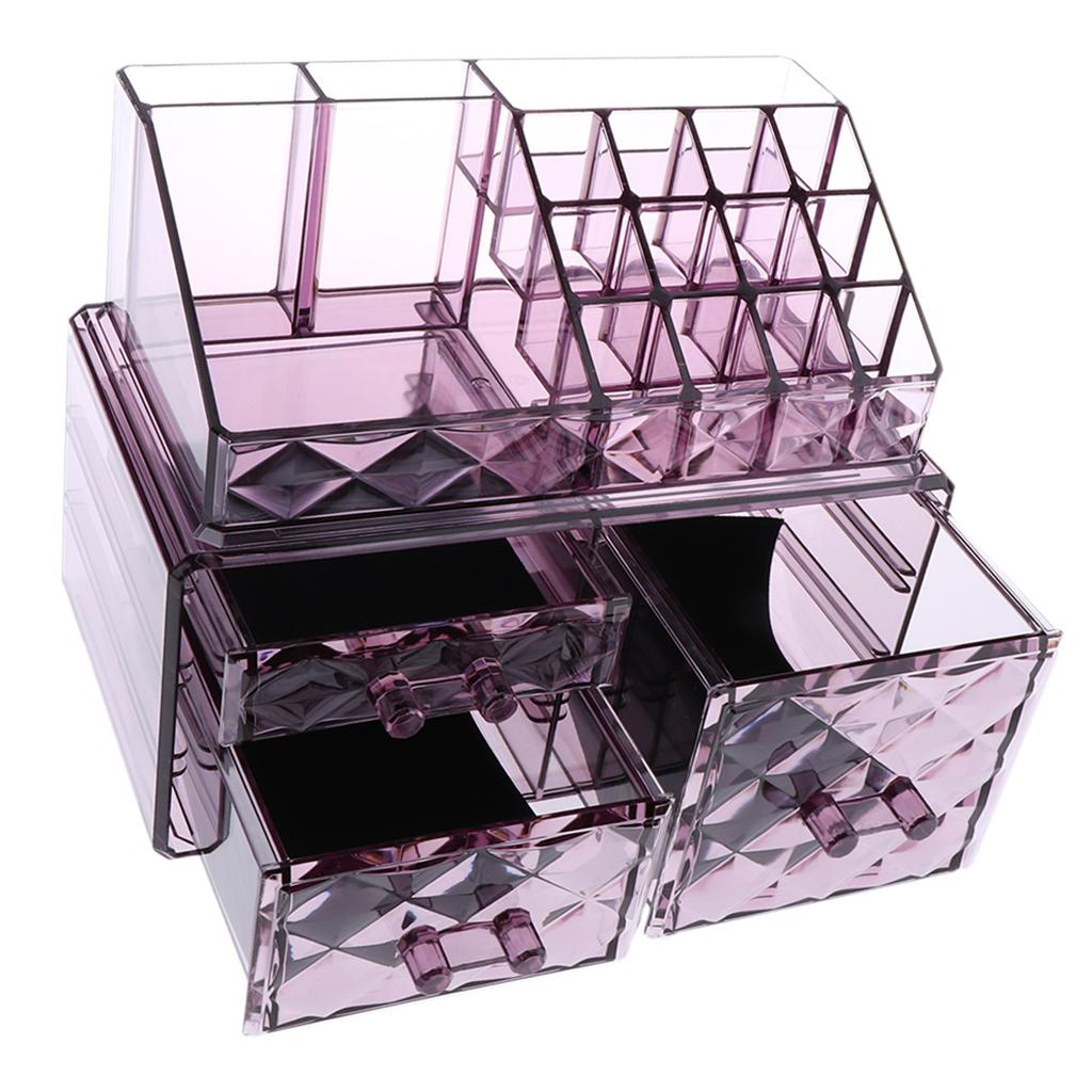 Acrylic Cosmetic Organizer Makeup Case Jewelry Storage Holder