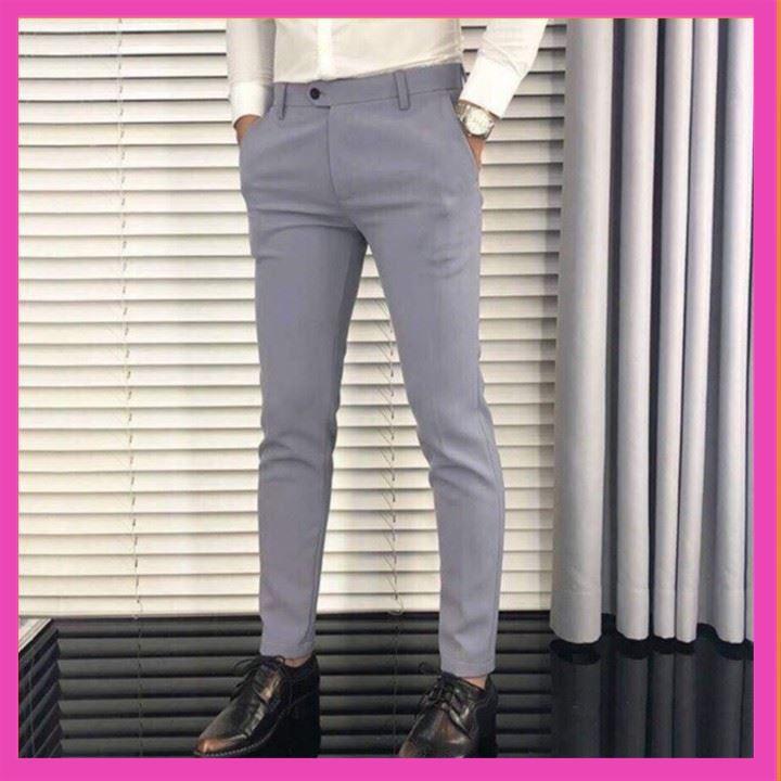 Combo 2 Quần Âu Nam Đen + Ghi Xám Loại 1 siêu đẹp dáng chuẩn