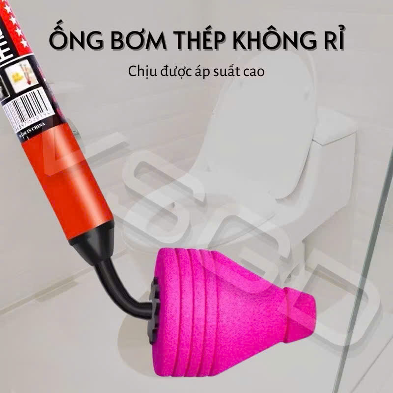 Cây Bơm Thụt Thông Tắc Bồn Cầu, Súng Thông Tắc Tiện Dụng Nâng Cấp - HÀNG CHÍNH HÃNG MINIIN