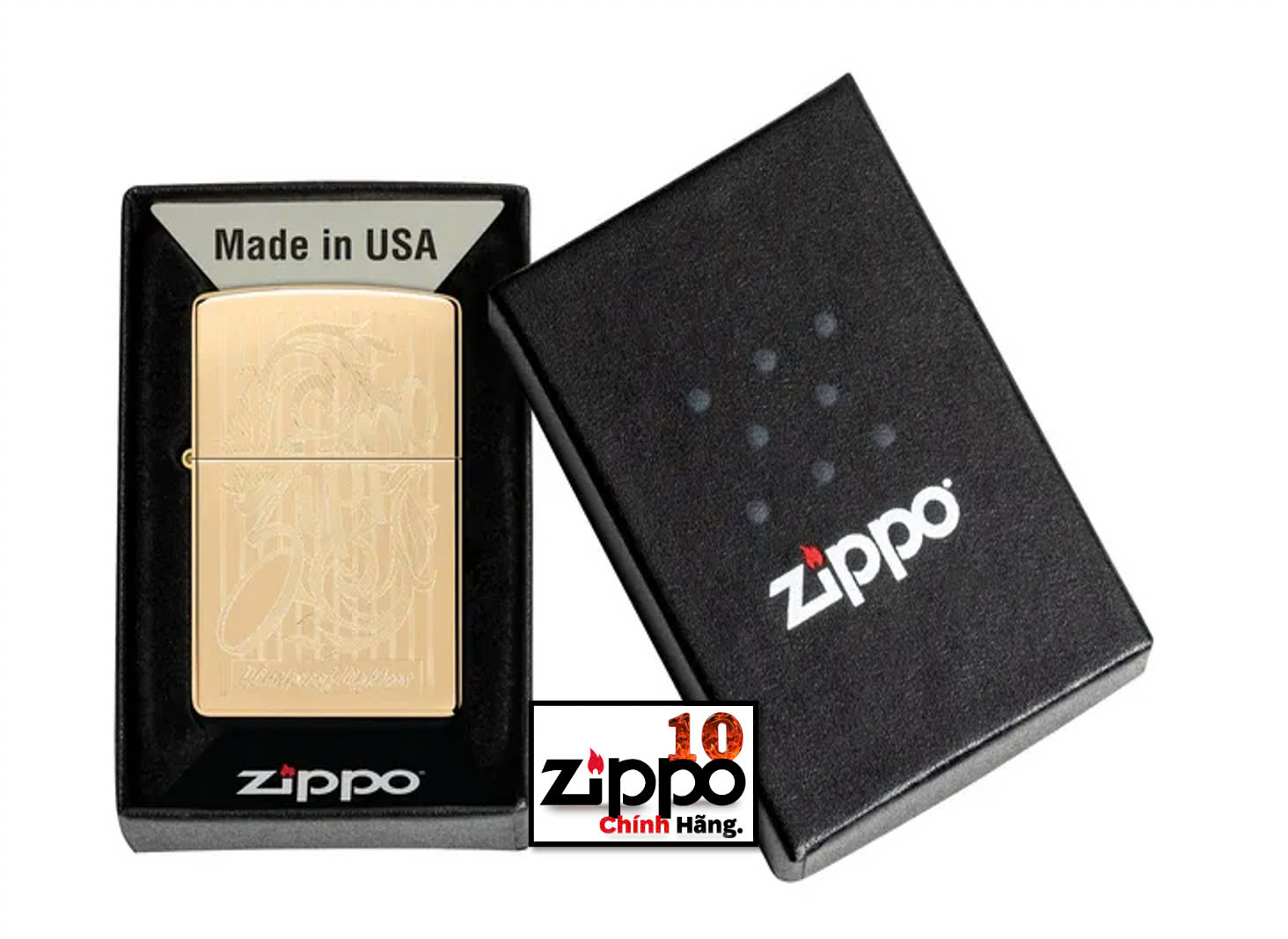 Zippo 46568 Swirling Filigree Design - Chính hãng 100%