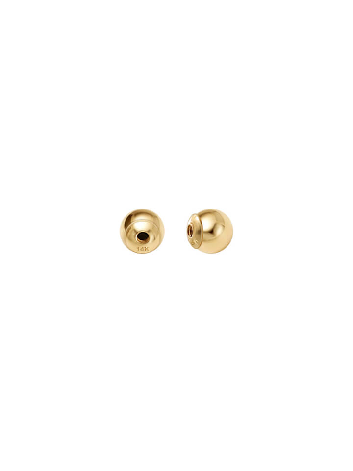 Khuyên Tai Ngọc Trai (Chuôi Bi Vặn Vàng 14K) - MOON Jewelry
