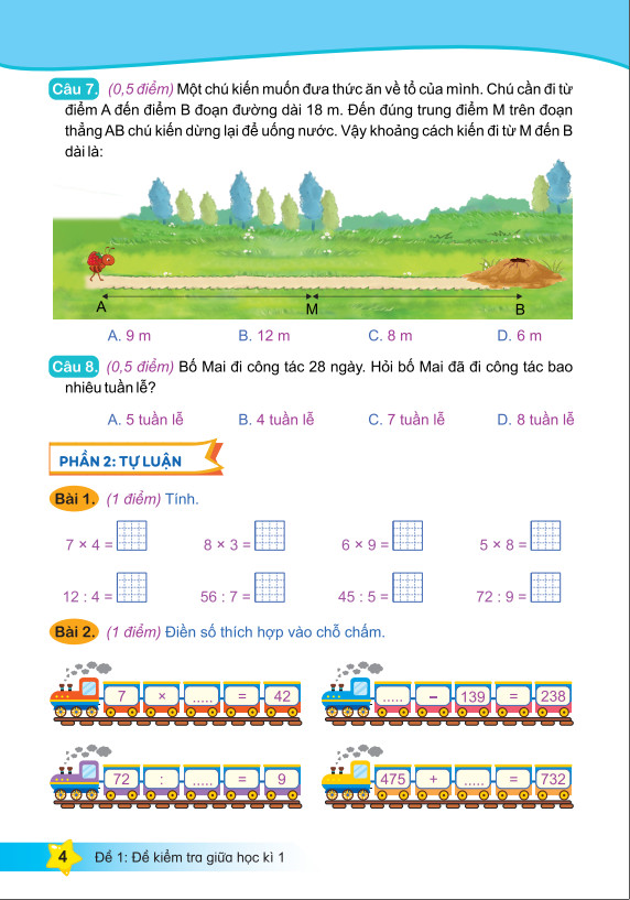 Sách - Đề Kiểm Tra Toán 3 - Biên soạn theo CT GDPT mới - Kết Nối - ndbooks