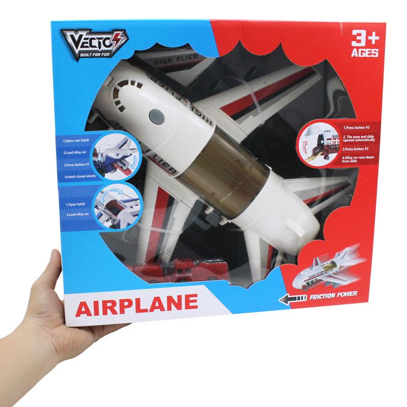 Đồ Chơi Mô Hình Máy Bay Trớn Có Đèn Và Âm Thanh - VECTO VT1824A - Màu Đỏ