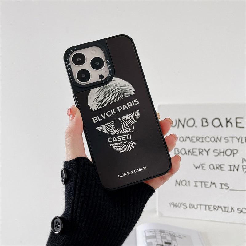 Ốp Lưng Cho Iphone 14 Pro Max / 14 Pro / 13 Pro Max / 12 Pro Max Black Paris Cực Ngầu