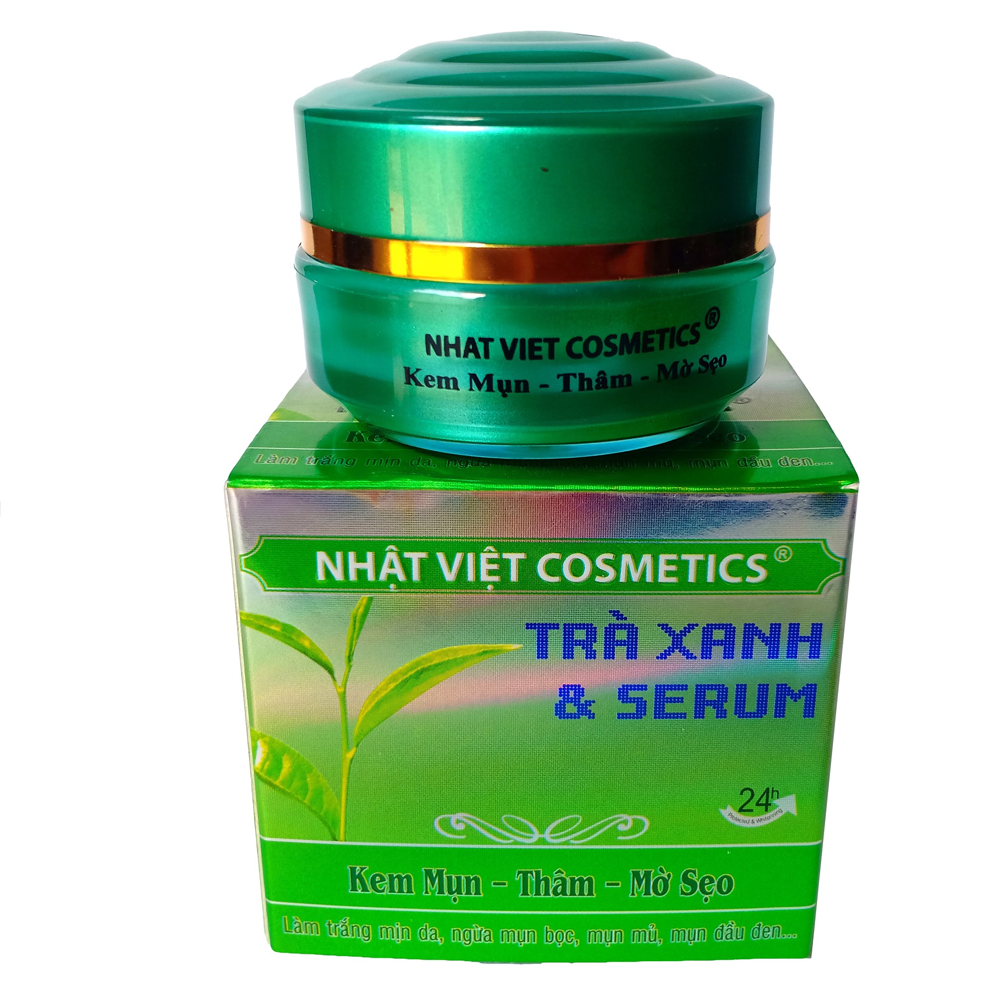 Kem mụn - Thâm - Mờ sẹo  10g  -  Nhật Việt Trà xanh