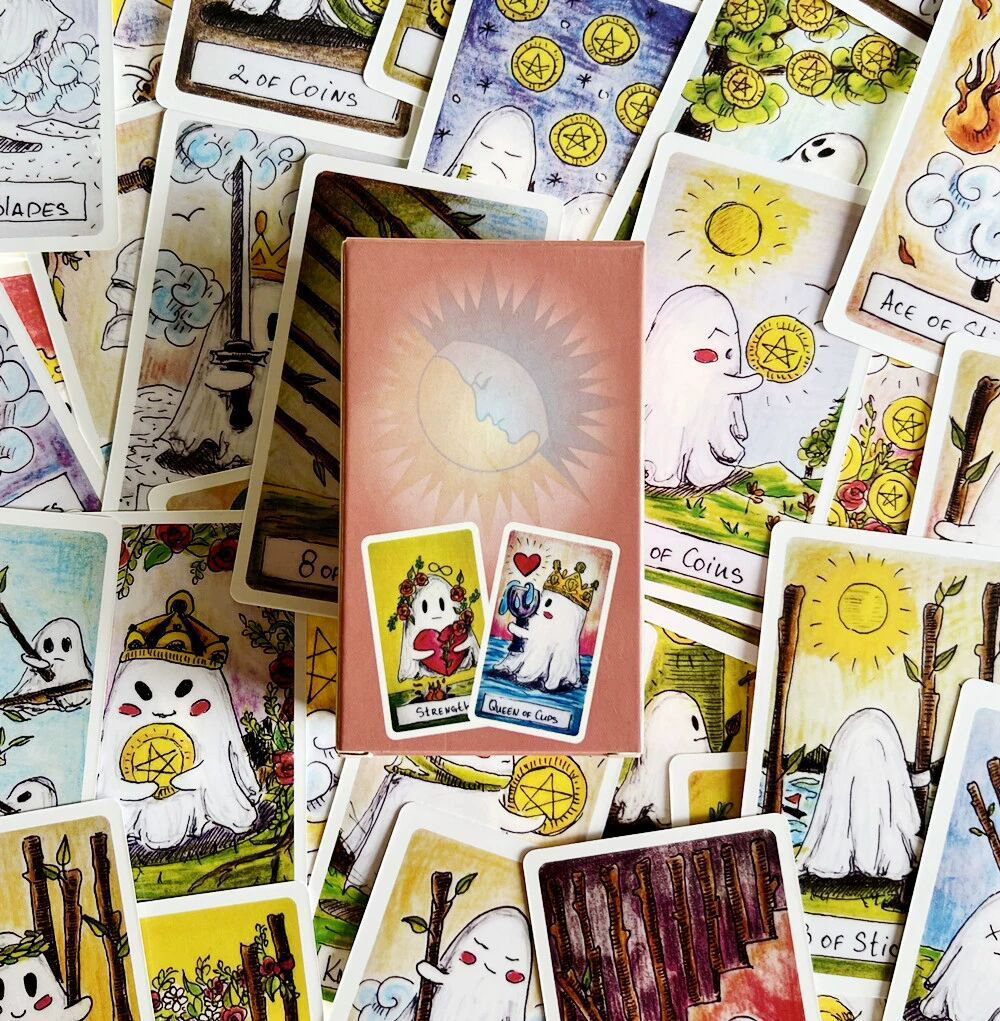 Bộ Bài Cute Ghost Tarot 78 Lá Bài