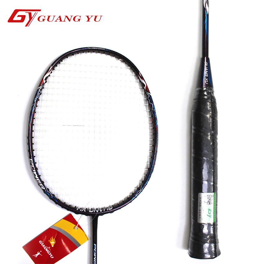 Vợt Cầu Lông GuangYu 4U Khung Full Carbon Cao Cấp, Thân Cứng Trung Bình, Công Thủ Toàn Diện, Lưới Đan Sẵn 11kg - V07