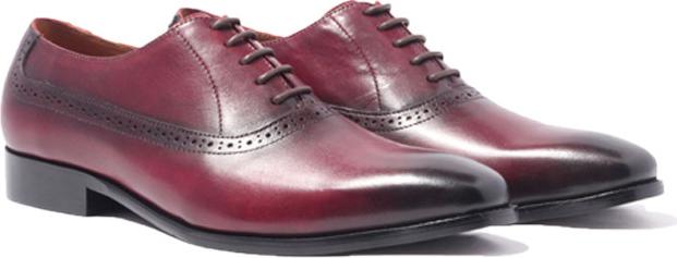 Giày Tây Nam Công Sở Banuli Da Bê Italian Dây Buộc Plan Toe Oxford H1PO1 (Da Veg Itali Mềm Dẻo, Đế Siêu nhẹ, Bảo Hành Trọn Đời)