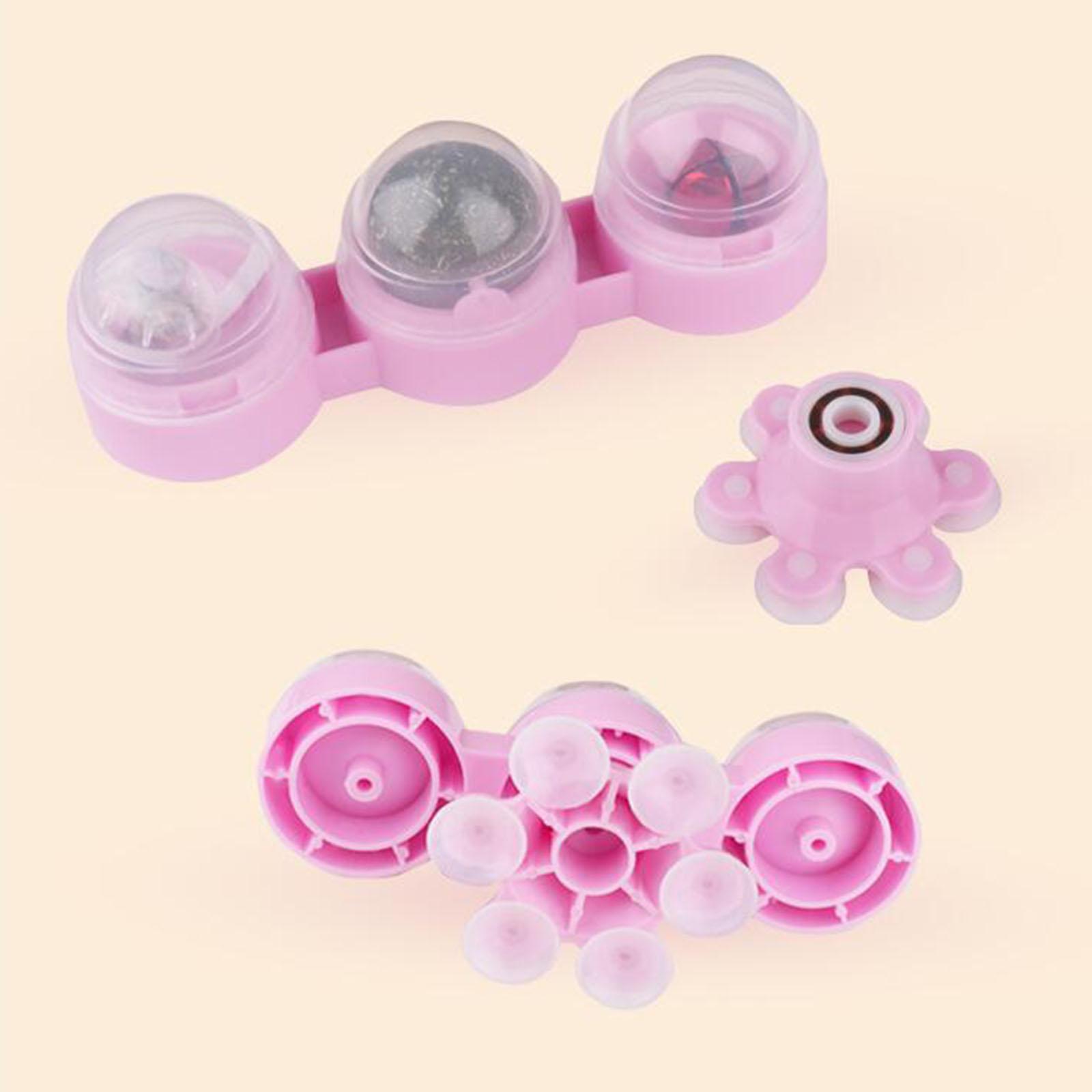 Rotating Windmill Cat Toy with Catnip Ball Lights Ball Windmill Catnip Toy Pink