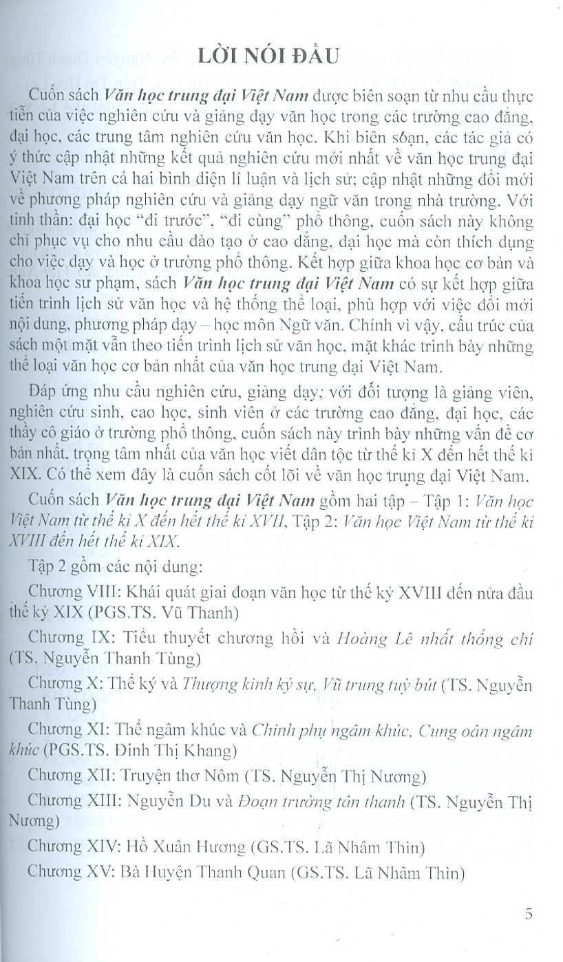 Văn Học Trung Đại Việt Nam - Tập 2