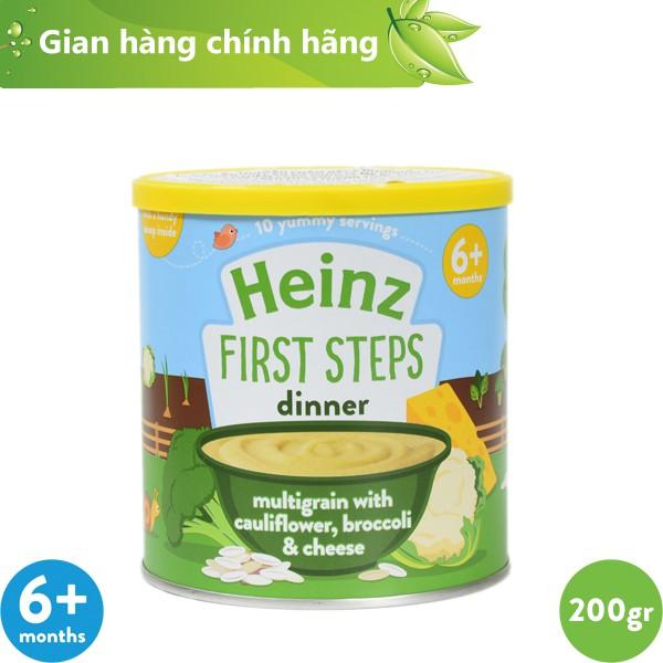 Bột ăn dặm Ngũ Cốc, Súp Lơ, Bông Cải Và Phô Mai HEINZ 200g