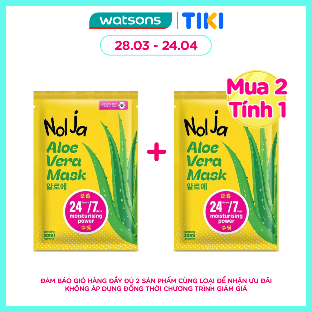 Mặt Nạ Nolja Aloe Vera Mask 24/7 1sheet