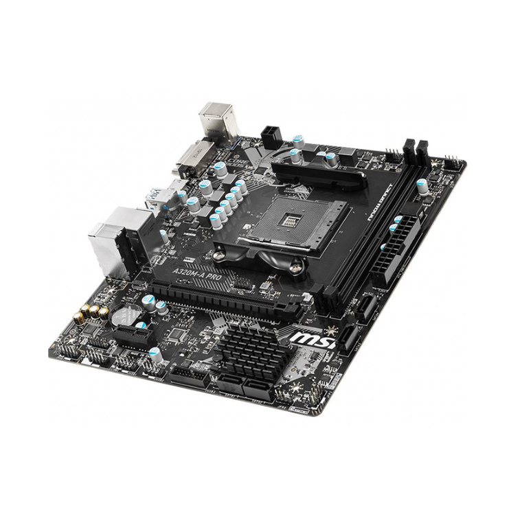 Mainboard MSI A320M-A PRO (AMD A320, Socket AM4, M-ATX, 2 khe RAM DDR4) - Hàng Chính Hãng