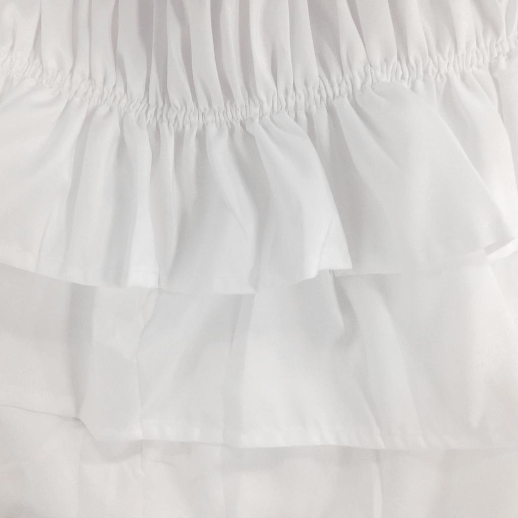 Solid Color  Ruffle Elastic Band Bed Skirt