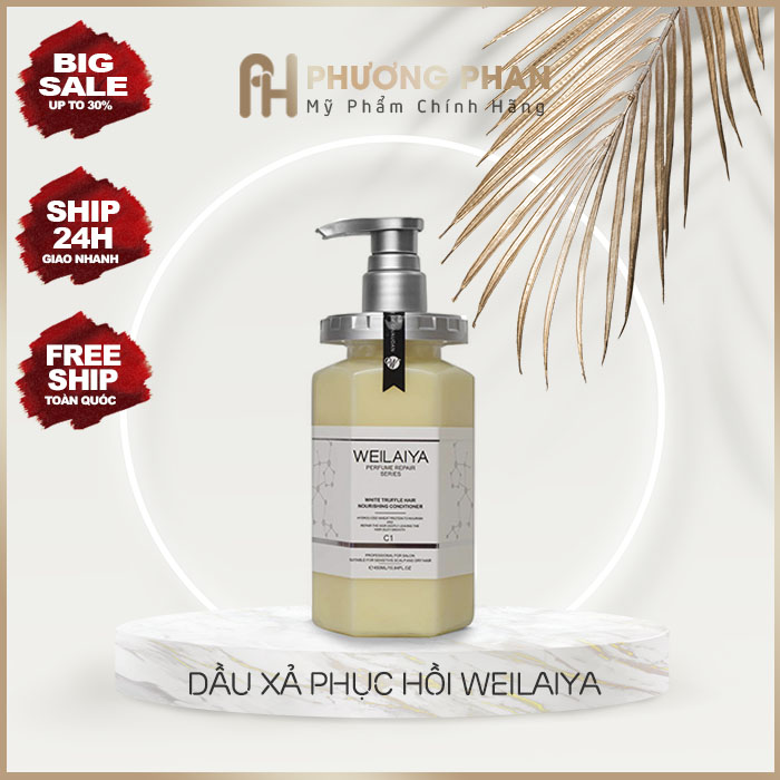 Bộ Dầu Gội Phục Hồi Đa Tầng Nấm Truffle Weilaiya 450ml - Giúp tóc bồng bềnh, bóng mượt - Làm phồng chân tóc - Xóa sạch gàu hiệu quả