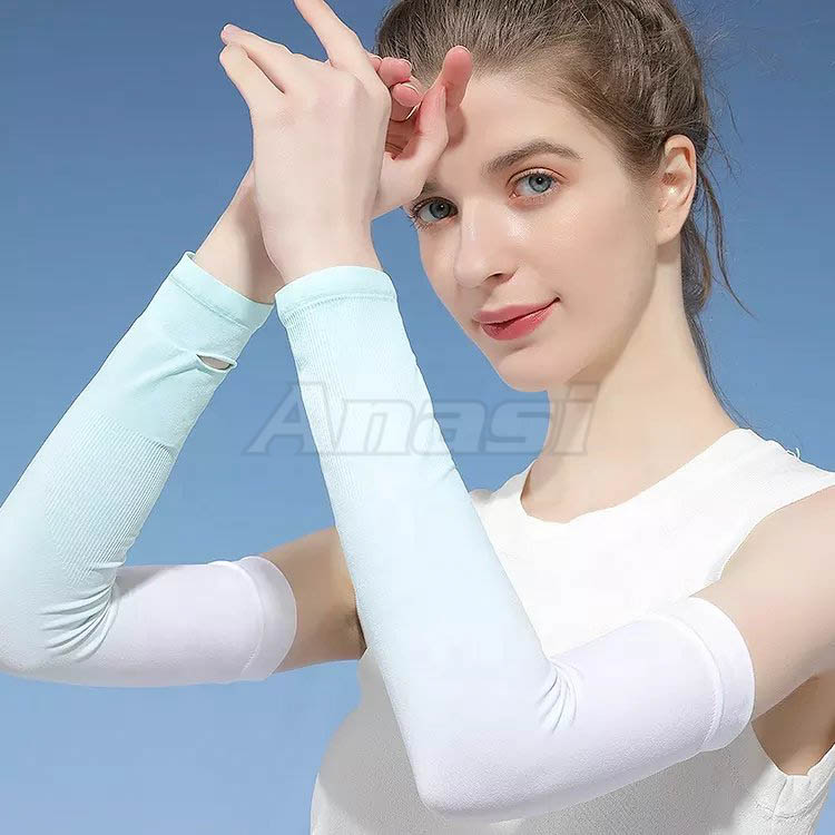 Găng tay chống nắng Anasi Ombre xỏ ngón cho nữ OB34 - Anasi Ombre Sun Protection Sleeves