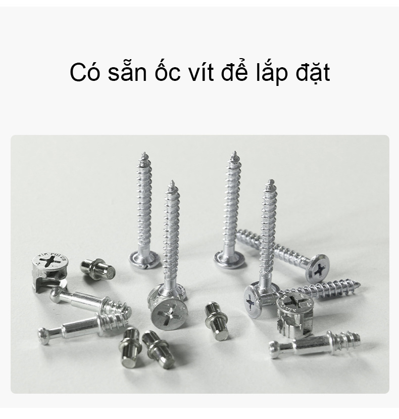 Bàn làm việc, bàn học phong cách Bắc Âu có hộc tủ tiện lợi, chất liệu gỗ MDF dễ dàng lau chùi