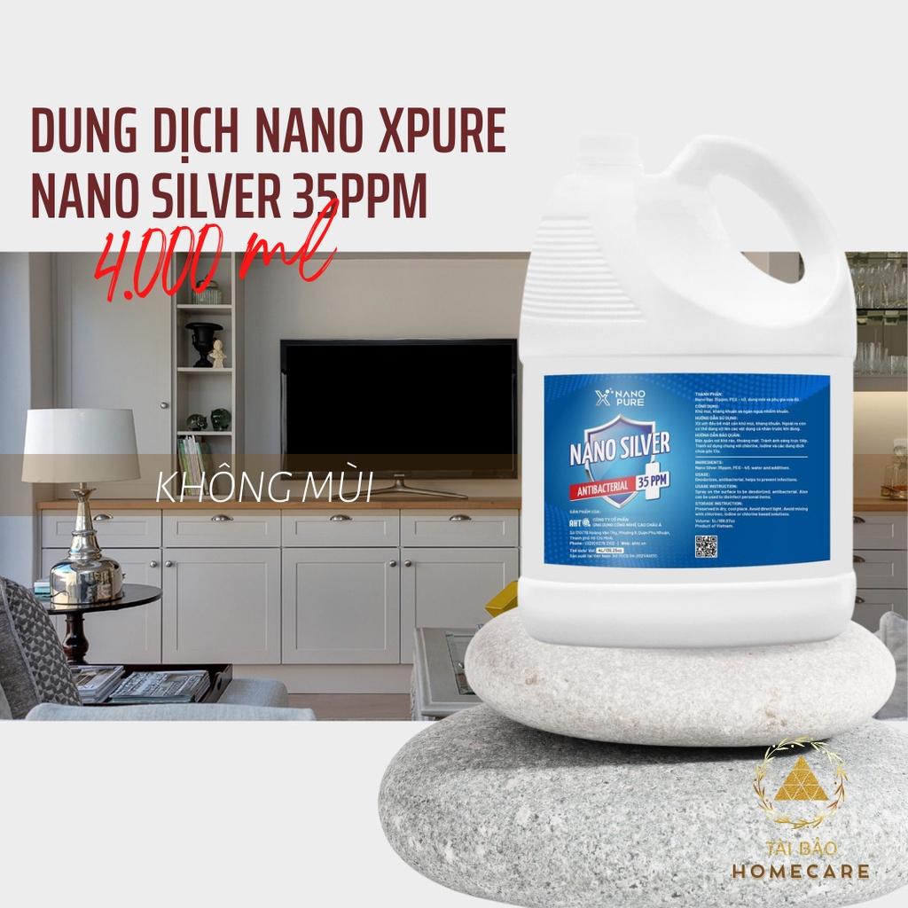 Dung dịch Nano Xpure Nano Silver 35ppm 4L