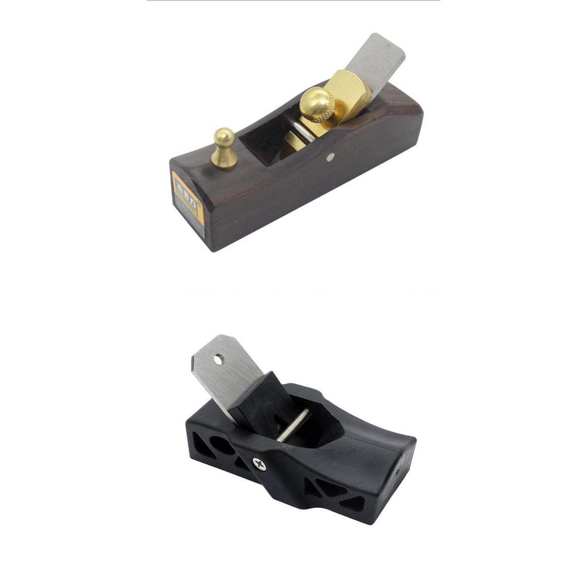 Pack of 2 Mini Wood Planer Hand Tool Flat Bottom Wood Trimming Plane for