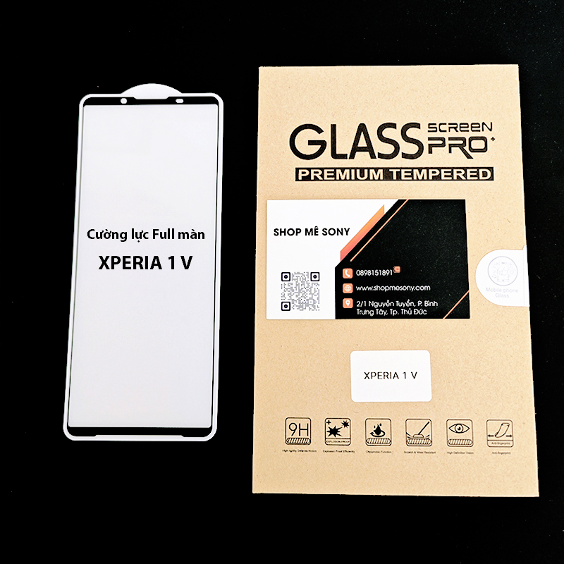 Kính cường lực Full màn hình Xperia 1 V - Xperia 5 V - Xperia 10 V