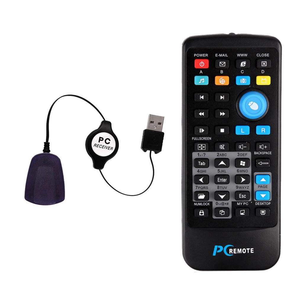 Media Center Computer USB PC IR Remote Control For Windows 7 8 10 Xp Vista