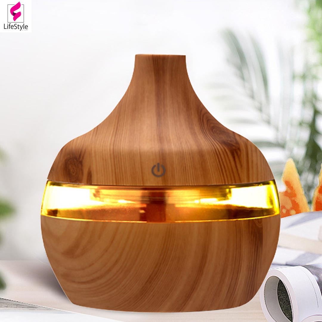 Máy khuyếch tán tinh dầu Ultrasonic Aroma Humidifier  - USB LED Mini