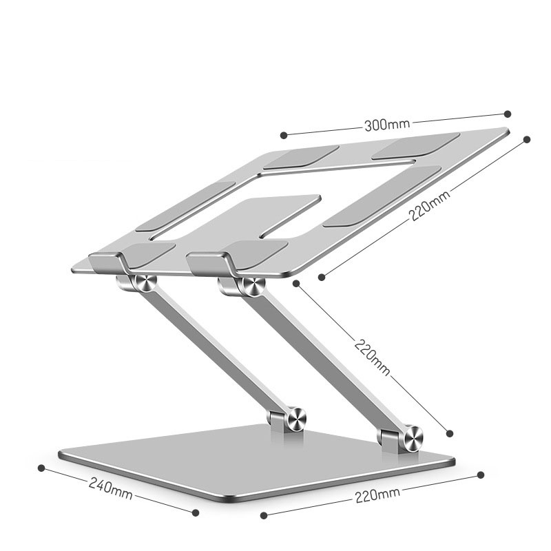 Giá Đỡ Đế Tản Nhiệt Cho Máy Tính, Laptop; Hợp Kim Nhôm Cứng Cáp; Xoay Gấp Gọn Linh Hoạt - Hàng Nhập Khẩu