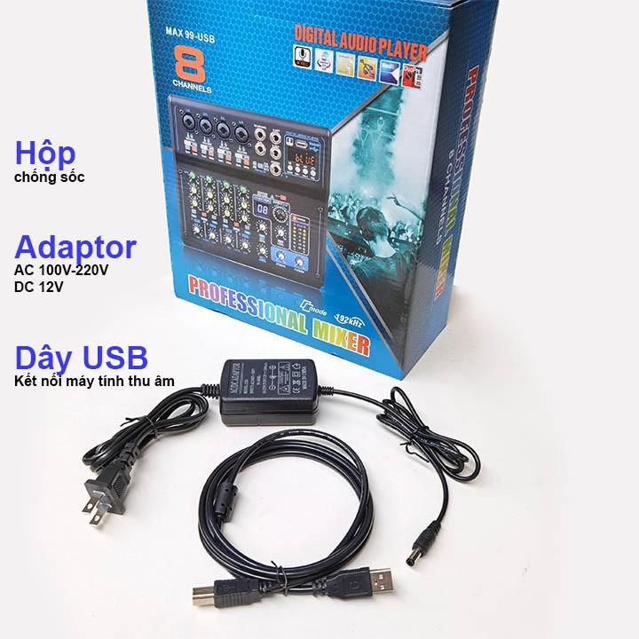 Mixer Yamaha Max 99 Karaoke, USB Bluetooth, 16 Hiệu Ứng Vang, Bàn Mixer Mẫu Mới 2021