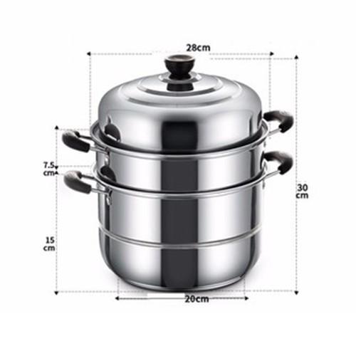 Nồi hấp inox 3 tầng Cookware